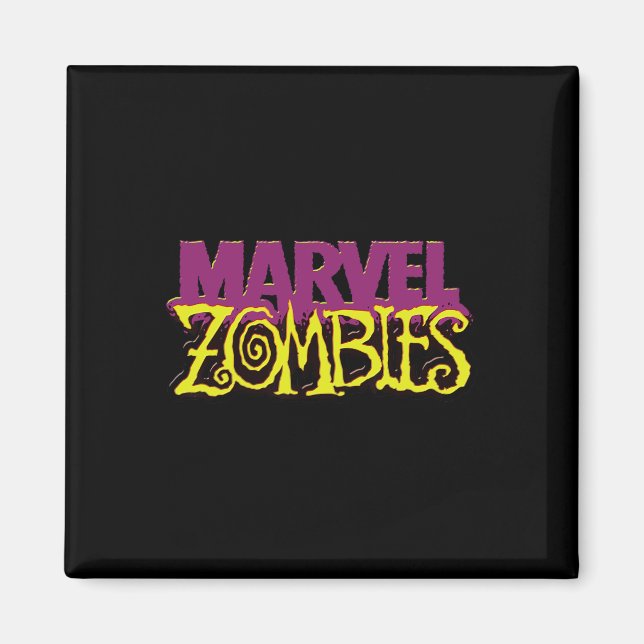 Marvel Zombies Official Colour Logo Halloween  Magnet (Front)