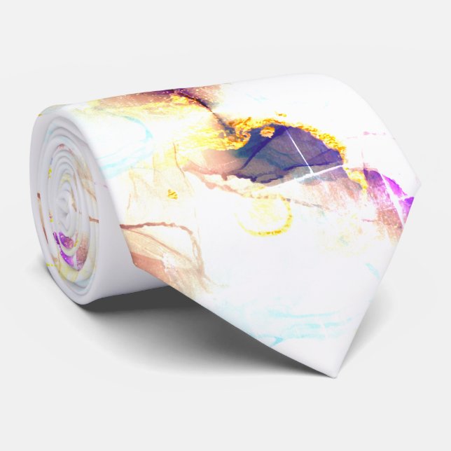 Marvellous Dusty Rose Golden Powder  Marble Tie (Rolled)