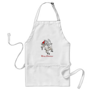 Marvellous Flying Christmas Goat Standard Apron