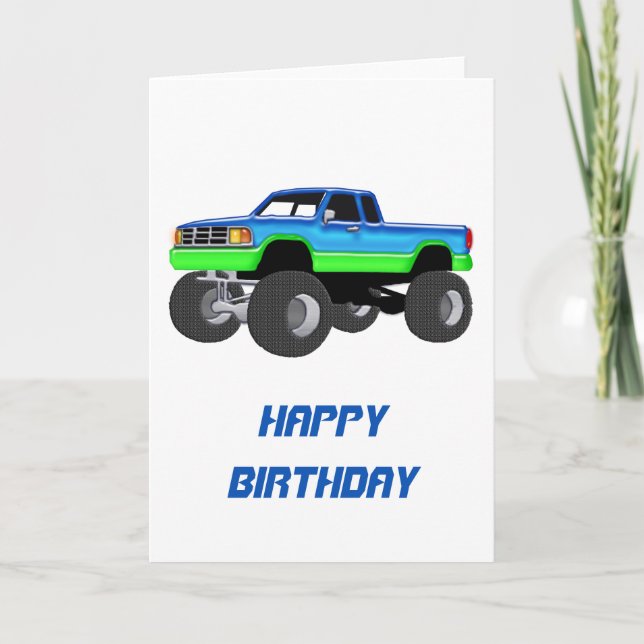 Marvellous Monster Truck Card (Front)