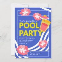 Marvellous Pool Party Invitation