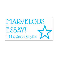 "MARVELOUS ESSAY!" Educator Rubber Stamp