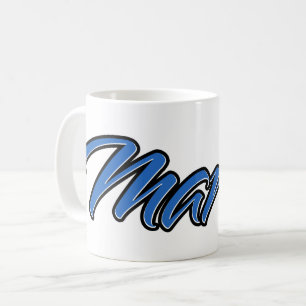 Marvin first name name name blue Tasse Kaffeetasse Coffee Mug