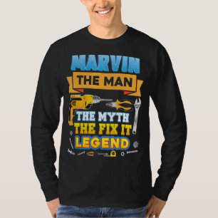 Marvin The Man Myth Fix It Legend Father Day Mecha T-Shirt