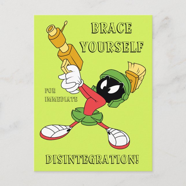 MARVIN THE MARTIAN™ Aiming Laser Postcard (Front)