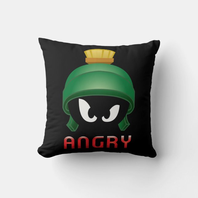 MARVIN THE MARTIAN™ Angry Emoji Cushion (Front)