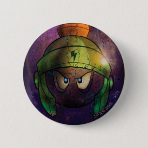 MARVIN THE MARTIAN™ Battle Hardened 6 Cm Round Badge