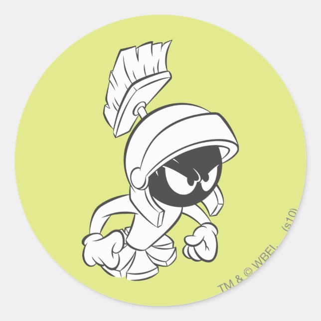 MARVIN THE MARTIAN™ Expressive 2 Classic Round Sticker (Front)