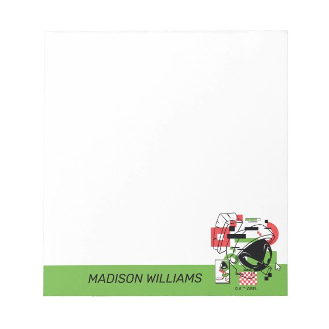 MARVIN THE MARTIAN™ Glitch Notepad (Front)