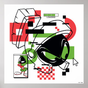 MARVIN THE MARTIAN™ Glitch Poster