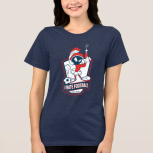 MARVIN THE MARTIAN™ "I Hate Football" Graphic Tri-Blend Shirt