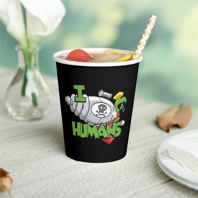 MARVIN THE MARTIAN™ I Laser Humans Paper Cups (Insitu)