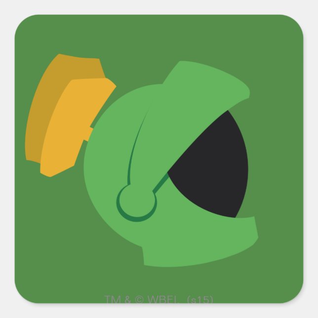 MARVIN THE MARTIAN™ Identity Square Sticker (Front)