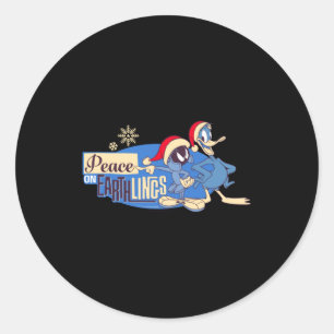 Marvin The Martian Peace On Earthlings Classic Round Sticker