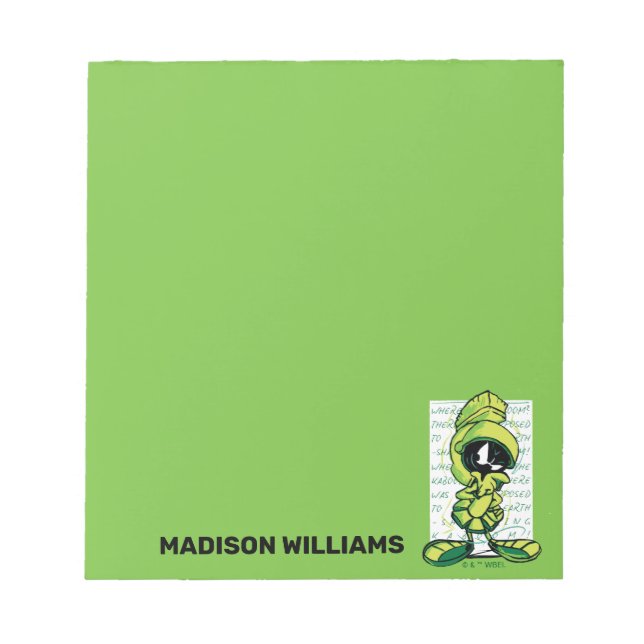 MARVIN THE MARTIAN™ Quote Sketch Notepad (Front)