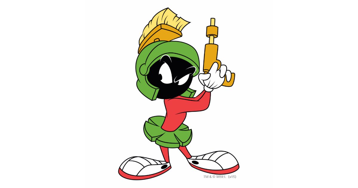 MARVIN THE MARTIAN Ready With Laser Standing Photo Sculpture Zazzle 