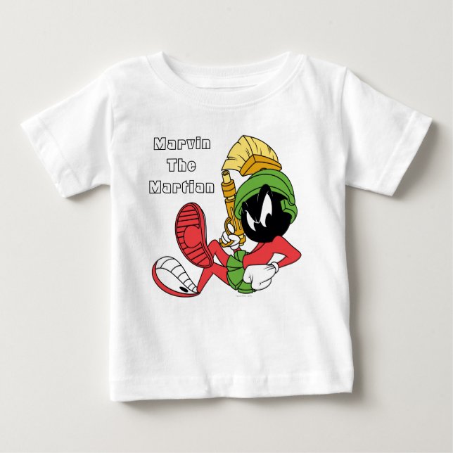 MARVIN THE MARTIAN™ Reclining With Laser Baby T-Shirt (Front)