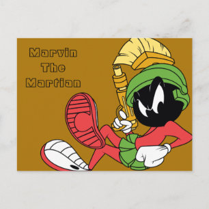 MARVIN THE MARTIAN™ Reclining With Laser Postcard