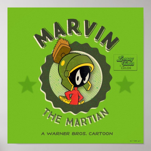 MARVIN THE MARTIAN™ Retro Lobby Card Poster (Front)