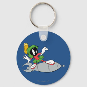 MARVIN THE MARTIAN™ Riding Rocket Key Ring