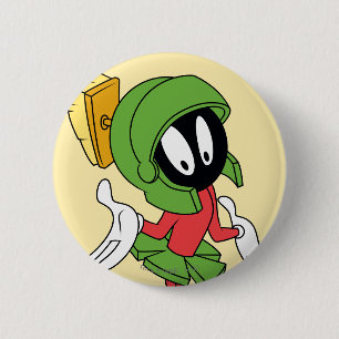 MARVIN THE MARTIAN™ Shrug 6 Cm Round Badge