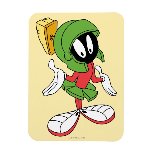 MARVIN THE MARTIAN™ Shrug Magnet (Vertical)