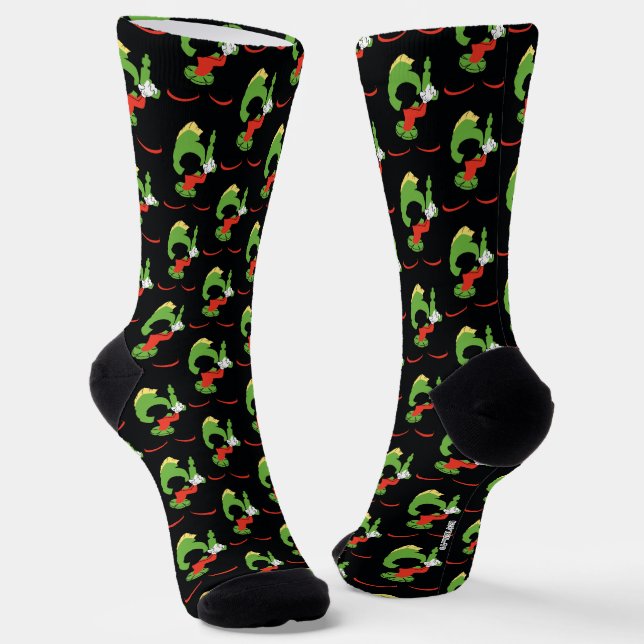 MARVIN THE MARTIAN™ Silhouette With Raygun Socks (Angled)