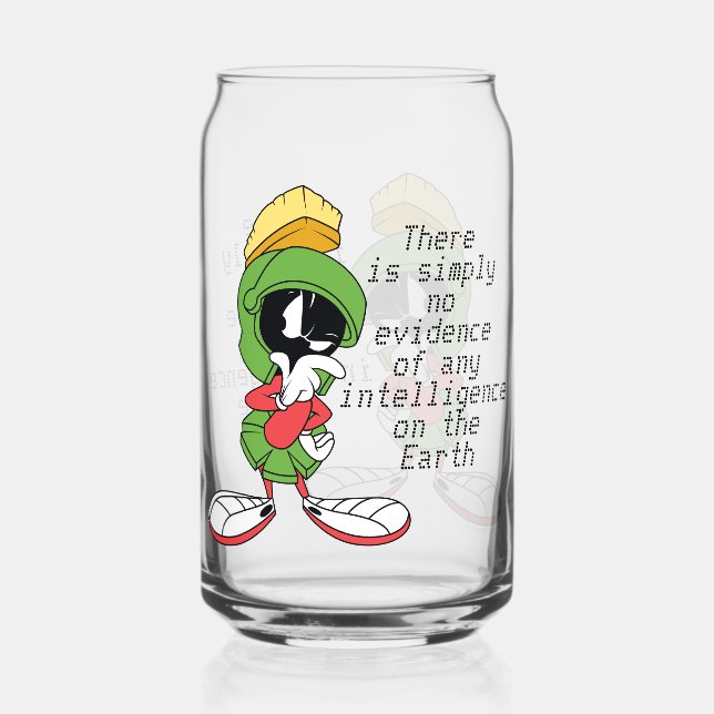 MARVIN THE MARTIAN™ Thinking Can Glass (Front)