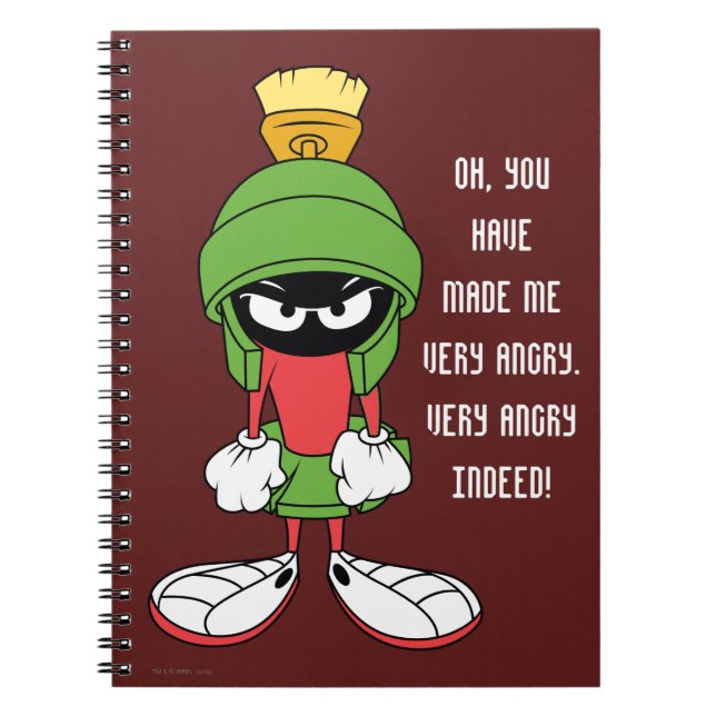 MARVIN THE MARTIAN™ Upset Spiral Notebook (Front)