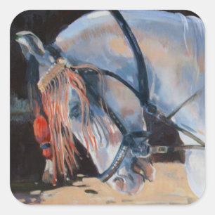 Marwari Horse Rajasthan 2010 Square Sticker