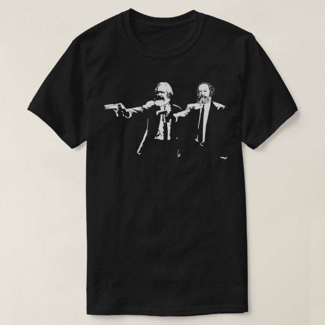 Marx and Bakunin Fun Philosophy Shirt (Design Front)