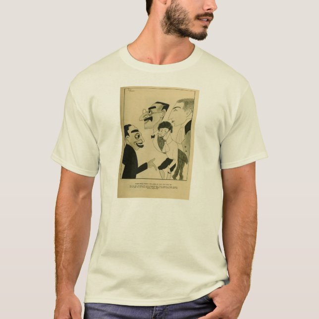 Marx Brothers 1924 caricature comedy team silent T-Shirt (Front)