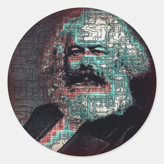 Marx Classic Round Sticker (Front)