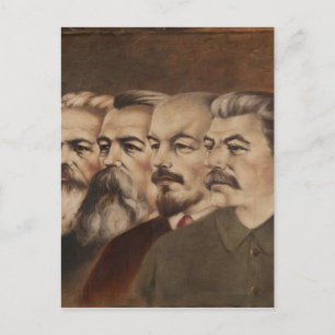 Marx, Engels, Lenin, and Stalin Postcard