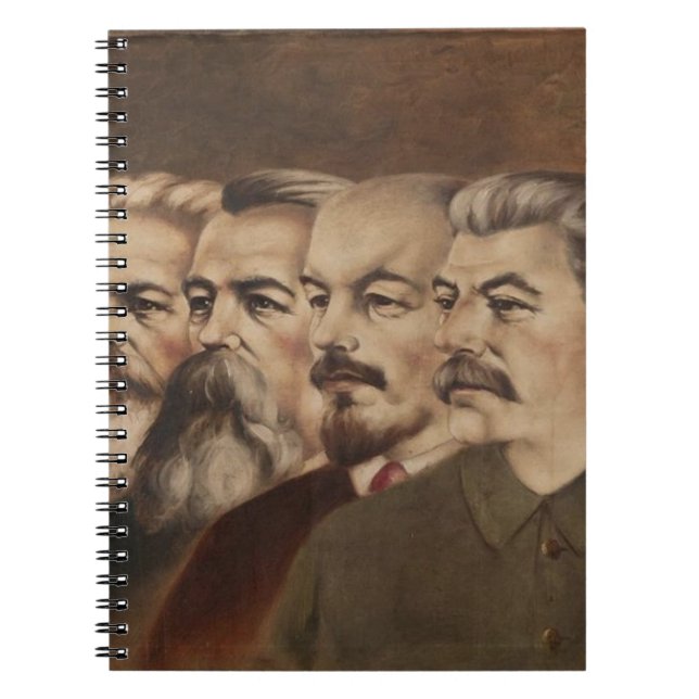 Marx, Engels, Lenin, and Stalin Spiral Notebook (Front)