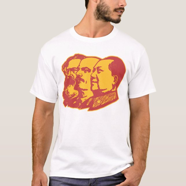 Marx Lenin Mao Portrait T-Shirt (Front)