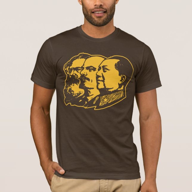 Marx Lenin Mao Portrait T-Shirt (Front)