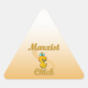 Marxist Chick Triangle Sticker
