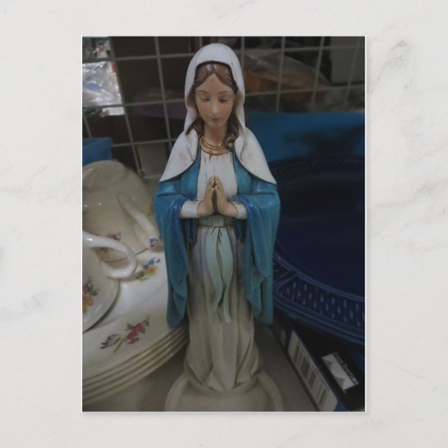 Mary Among Dishes Postcard (Front)
