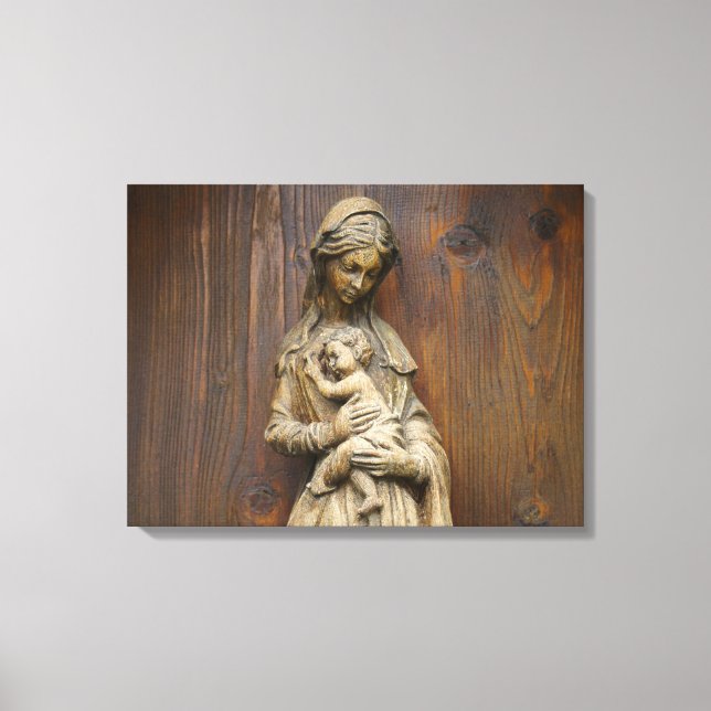 Mary And Baby Jesus Canvas Print (Front)
