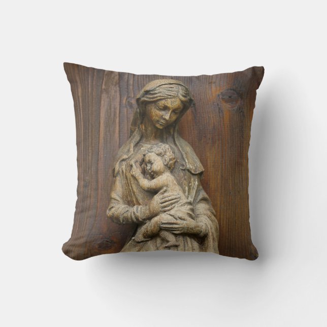 Mary And Baby Jesus Cushion (Front)