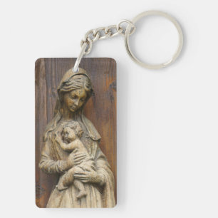 Mary And Baby Jesus Key Ring