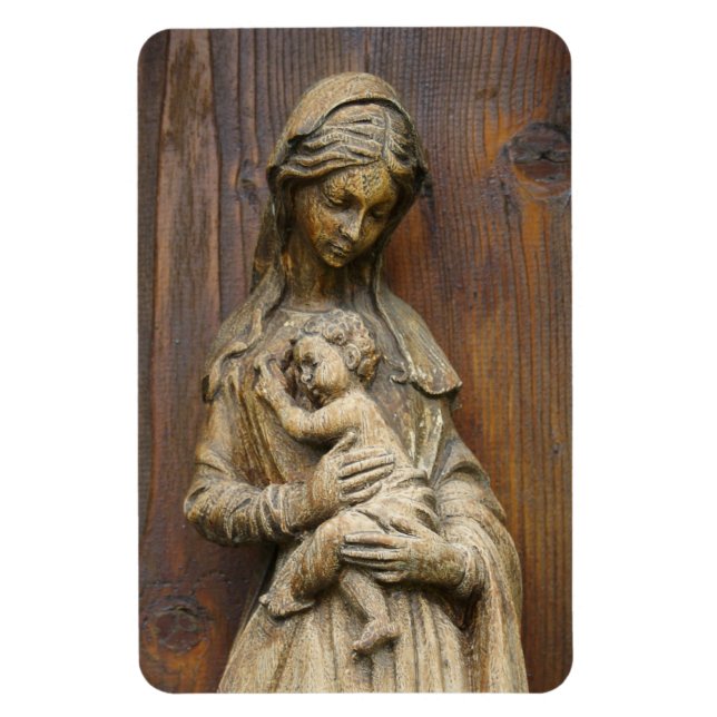 Mary And Baby Jesus Magnet (Vertical)