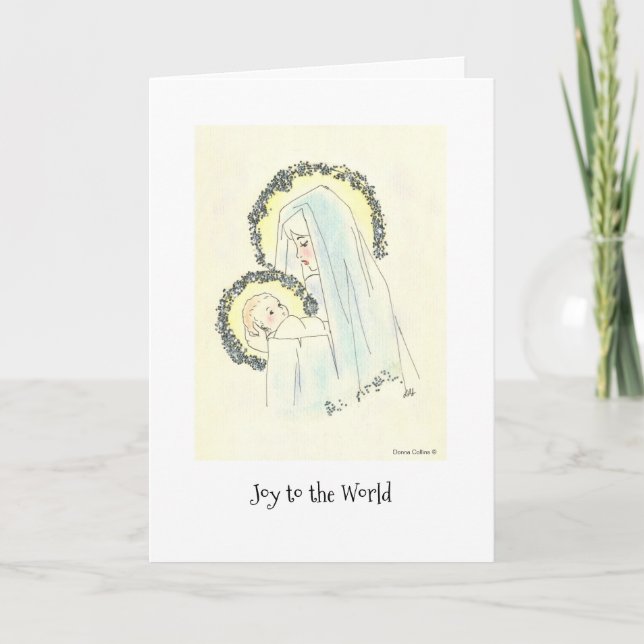 Mary and Child Holiday Card (Front)