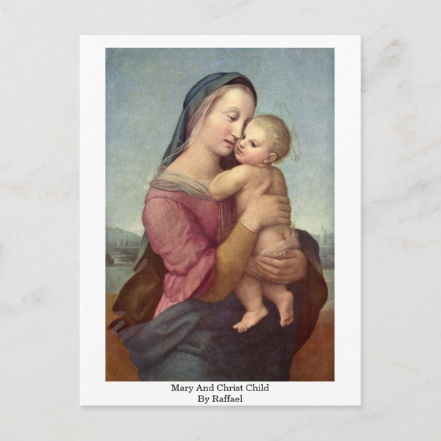 Mary And Christ Child By Raffael Postcard (Front)