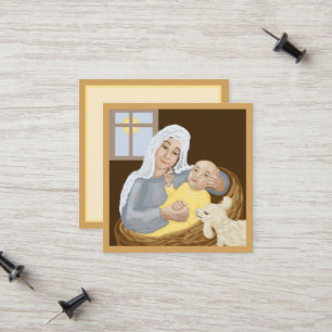 Mary and Jesus Calling Card