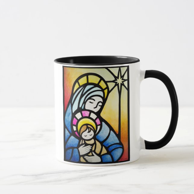 Mary and Jesus Stained Glass Mug (Right)