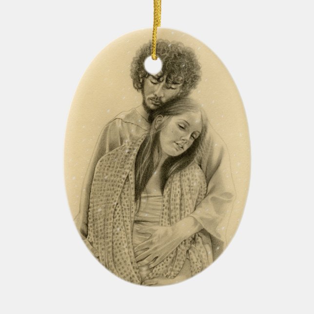 Mary and joseph Ornament (Front)
