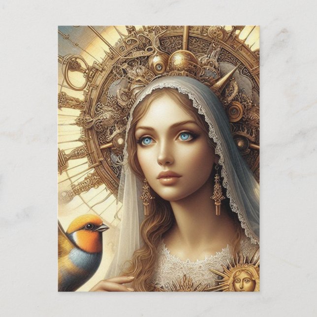 Mary and the Bird Postcard (Front)