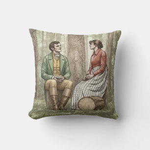 Mary and Tom in "The Other Bennet Sister" Cushion
